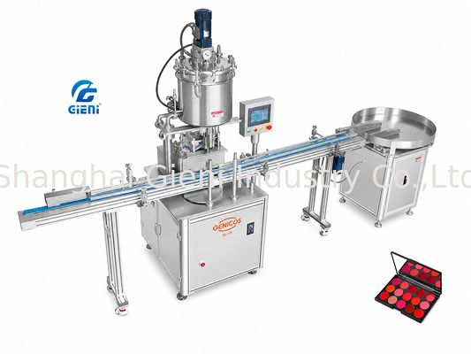 เครื่องบรรจุร้อนอัตโนมัติแบบเซอร์โวไดรฟ์ 4 หัวฉีด EGR-4H-HF6 สำหรับหลอดเครื่องสำอางขนาดเล็ก 6 มล. 80 หลอด/นาที หน้าจอสัมผัส PLC