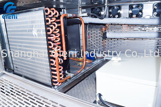 3.5 เมตรเครื่องบรรจุเครื่องสำอางลิปสติกคูลลิ่งอุโมงค์พร้อมคอมเพรสเซอร์ Chilling 5P