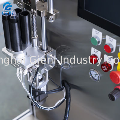 เครื่องบรรจุลิปกลอสสองหัวฉีดพร้อมถัง 20L