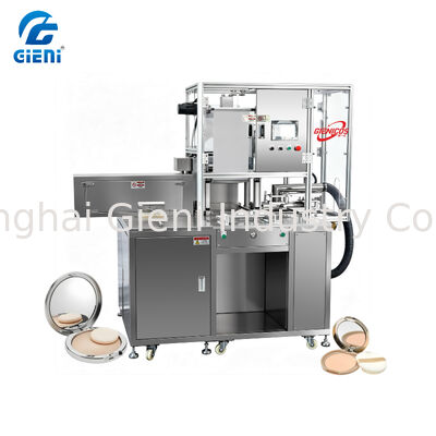 เครื่องอัดผงเครื่องสำอางสแตนเลส C-16 SS304 พร้อมแรงกดสูงสุด 10 ตัน และอัตราการผลิต 2-3 แม่พิมพ์ต่อนาที