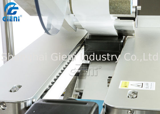 สายพาน 91 มม. 250 ชิ้น / นาทีเครื่องติดฉลากเครื่องสำอางสองด้าน