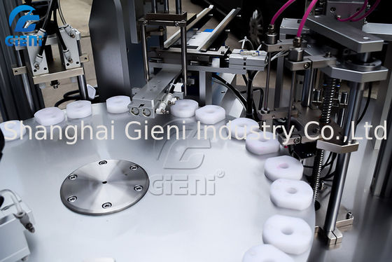 เครื่องบรรจุลิปกลอสกึ่งอัตโนมัติโรตารี 15 ลิตร