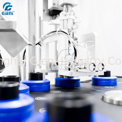 เครื่องบรรจุเครื่องสำอางแบบนิวเมติก 10ML เครื่องปิดมาสคาร่ากึ่งอัตโนมัติ