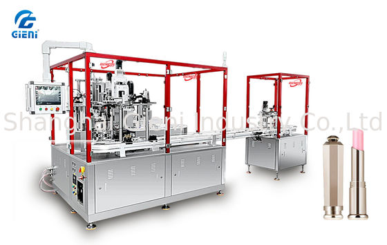 เครื่องบรรจุมาสคาร่าแบบเส้นตรง 12 ลูกสูบ พร้อมระบบปิดฝาแบบเซอร์โว | 84 ชิ้น/นาที