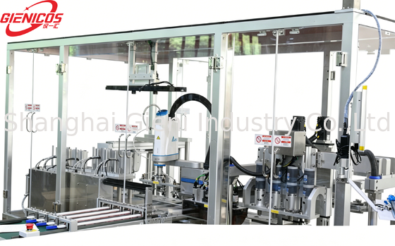 เครื่องเติมหมอนอัตโนมัติด้วยระบบ Flip Pick & Place ระดับ 180 องศา เติมเซอร์โวสเซลสี่ตัว และถังสแตนเลสขนาด 25 ลิตร