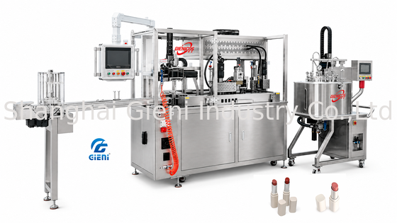 GLU-900 เครื่องบรรจุลิปสติกด้วยลมร้อน Leister ระบบตรวจจับแม่พิมพ์ เซ็นเซอร์ Panasonic 900 ชิ้น/ชั่วโมง
